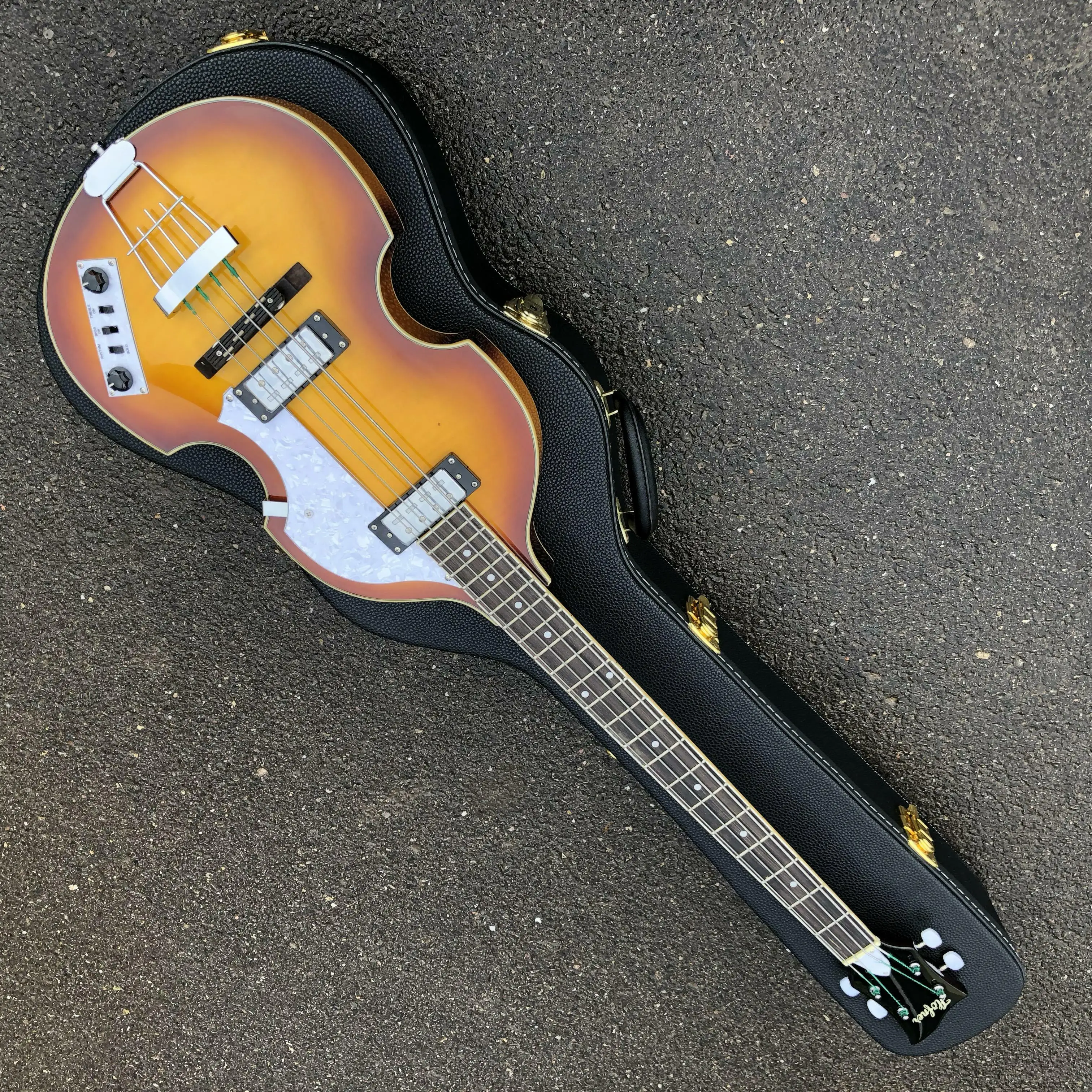Табак sunburst Hofner скрипка бас 4 струны BB2 икона серии электрический Бесплатная