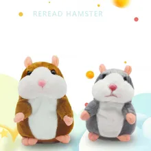 Peluche Hamster parlant pour enfants, jouet pour apprendre à répéter les mots, pour enregistrer, petit, jeu éducatif, à offrir en cadeaux,