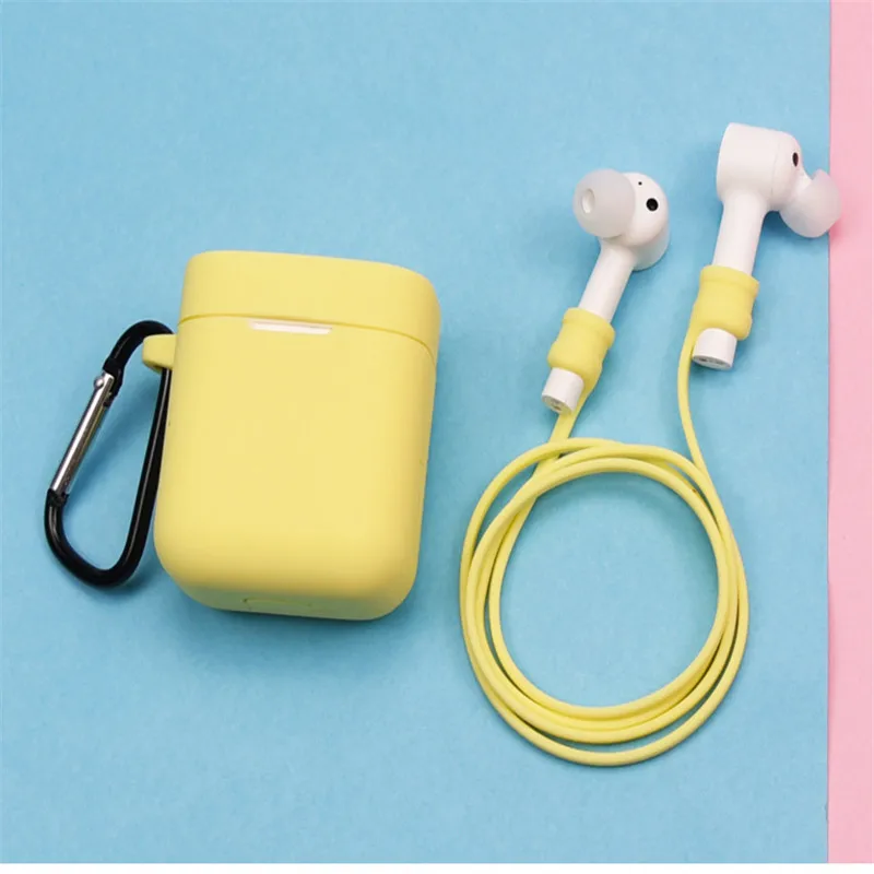 Силиконовый чехол для Xiaomi airdots Pro true Wireless Bluetooth наушники противоударные сумки air