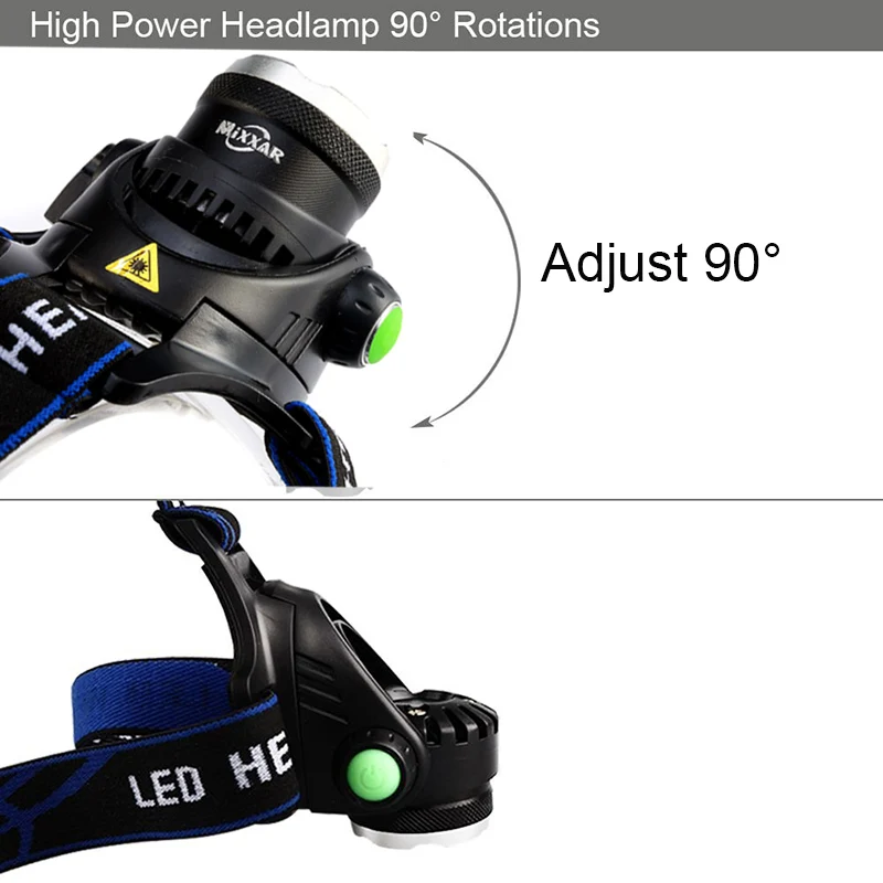 Head Flashlight Cob Headlamp zk30 Body Motion IR Sensor Head Light V6 LED Headlamp Zoomable Headlight Inductive Bright Head Lamp Camping/Fishing Headlight