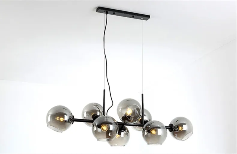 hanging chandelier Modern Glass Ball Chandeliers Black Gold Lampshade for Living Room Bedroom Table Dining Home Decor Indoor Lighting Lamps Fixture small chandeliers