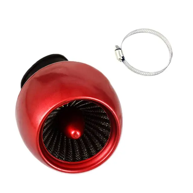 24mm-48mm Angled Hi Flow Air Cleaner Intake Filter Washable Reusable For Yamaha Bobber Chopper Cruiser Universal Color : Black