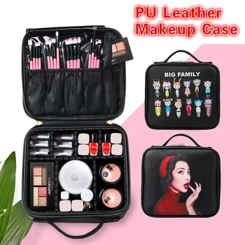 

2020 New Brand Makeup Box Artist Professional Beauty Cartoon Cosmetic Case Makeup Bag Tattoo Nail Multilayer Toolbox Storage Bag