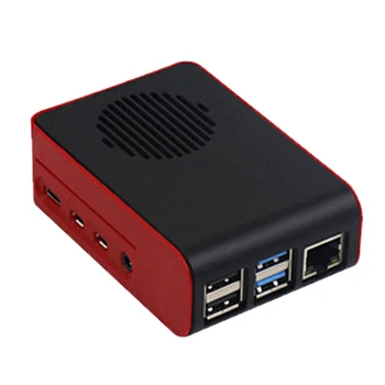 

Case LED Fan Shell Replacement Mini Cover Enclosure Housing Durable Scratchproof Anti-fingerprint Box For Raspberry Pi 4 Model B