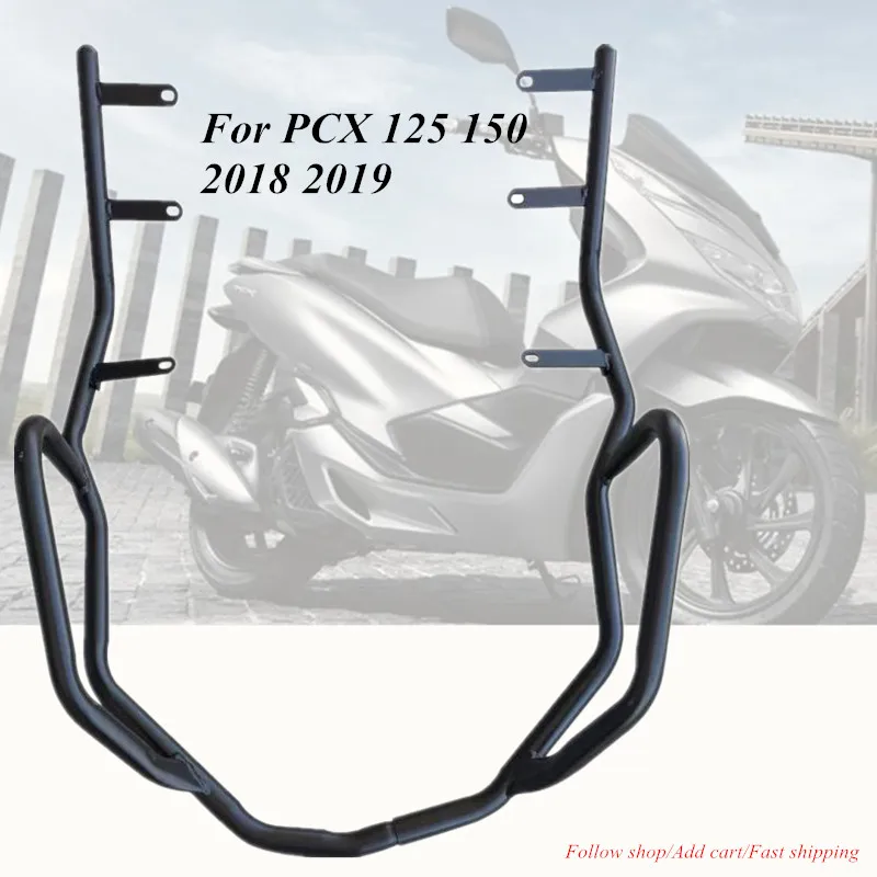 Gemodificeerde Motorfiets Pcx125 Pcx150 Pcx Crash Bumper Voorzijde Crash  Guard Bescherm Buffer Bar Voor Honda Pcx125 150 2018 2019 2020|Engine  Bonnet| - AliExpress