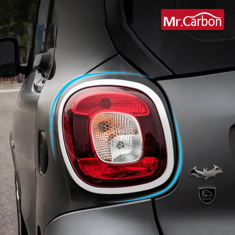 2 шт. автомобильный внешний задний фонарь, декоративная наклейка для Mercedes Smart fortwo 453, аксессуары для модификации автомобиля, крышка лампы
