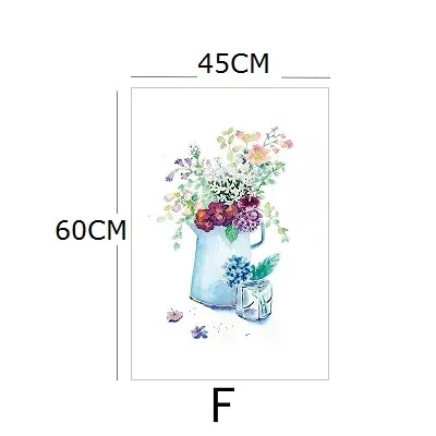Пользовательские стеклянные оконные пленки электростатические матовые наклейки, наклейки из фольги для дома, водонепроницаемые для дверь в ванную плакат цветок - Цвет: F 45cm by 60cm