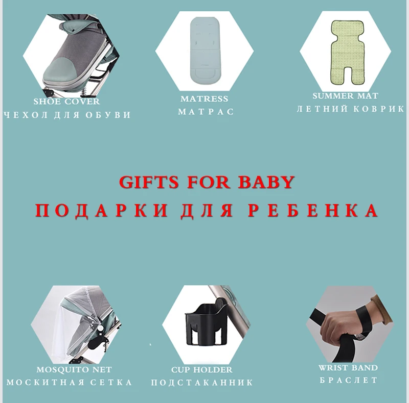 Многофункциональный 3 en 1 cochecito de Bebe de paisaje cochecito plegable transporte oro cochecito de Bebe cochecito para recien nac
