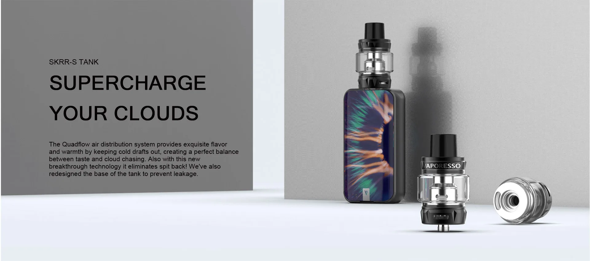 Vaporesso Vape 220 Вт люкс S комплект с SKRR S Tank 8 мл распылитель QF полоса в сеточку катушка ядро пара комплект электронных сигарет