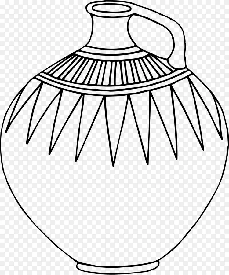 花瓶 艺术 线条 画花瓶线艺术花瓶