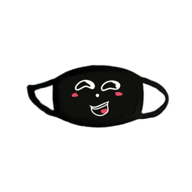 Anime black quirky personality expression mask 111