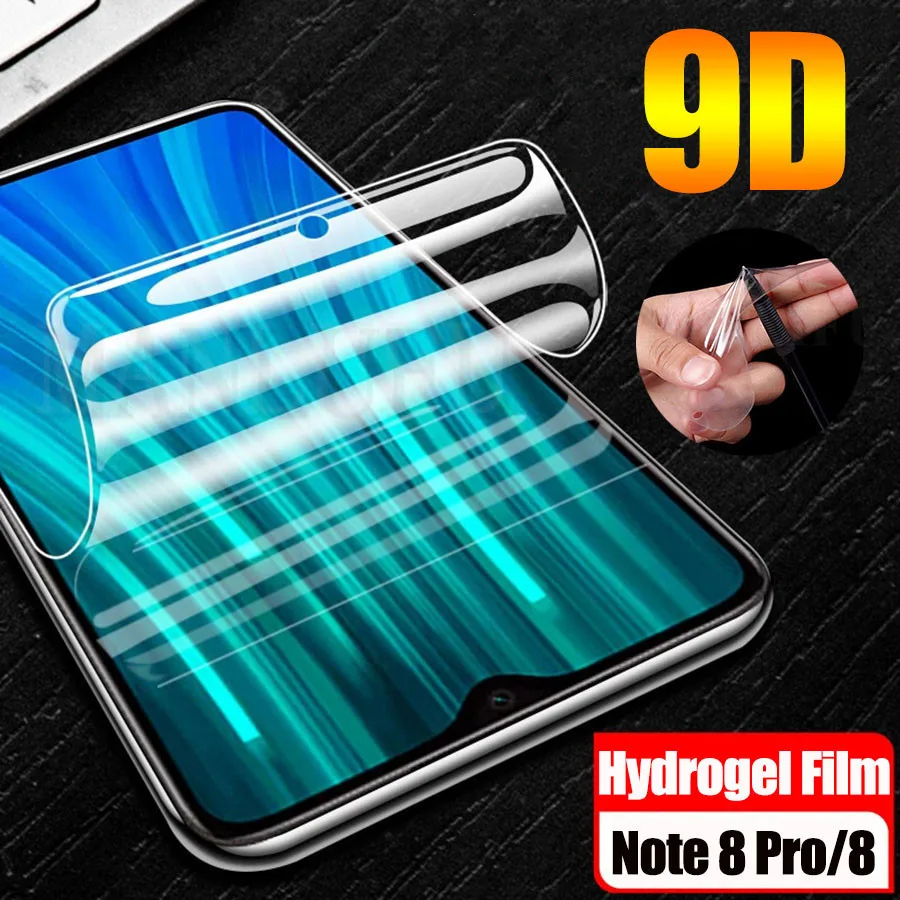 

9D Front Back Soft Silicone TPU Screen Protector Full Cover For Xiaomi Redmi Note 8 Pro Mi 9T 7 A3 Clear Hydrogel Sticker Film