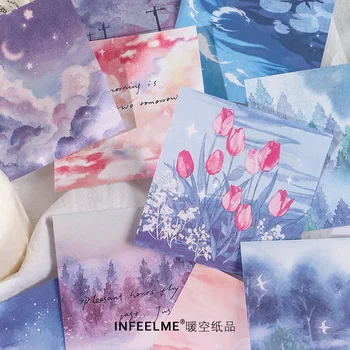 

90sheets Cute Dream Series Note Paper Cute Memo Pad Aesthete Stationery Three Kinds Of Patterns