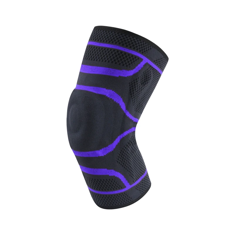 1pc Knee Pad Sleeve Anti-slip Breathable Compression Knitted Leg Support Protector Basketball Running Sportswear Accessories - Color: Z