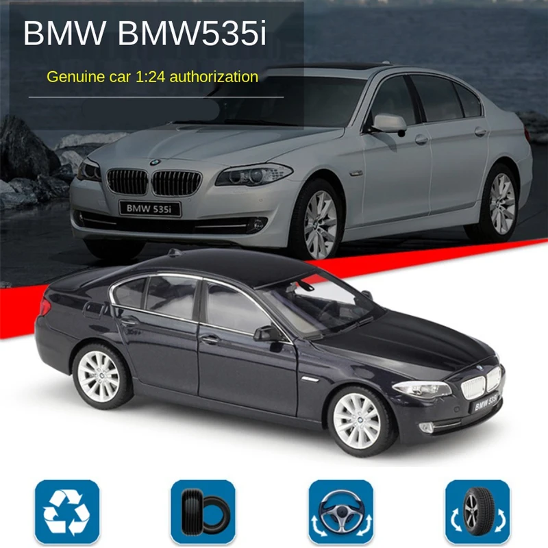 Имитация Bburago 1:24 BMW 535i металлический автомобиль из сплава с моделью вращения в