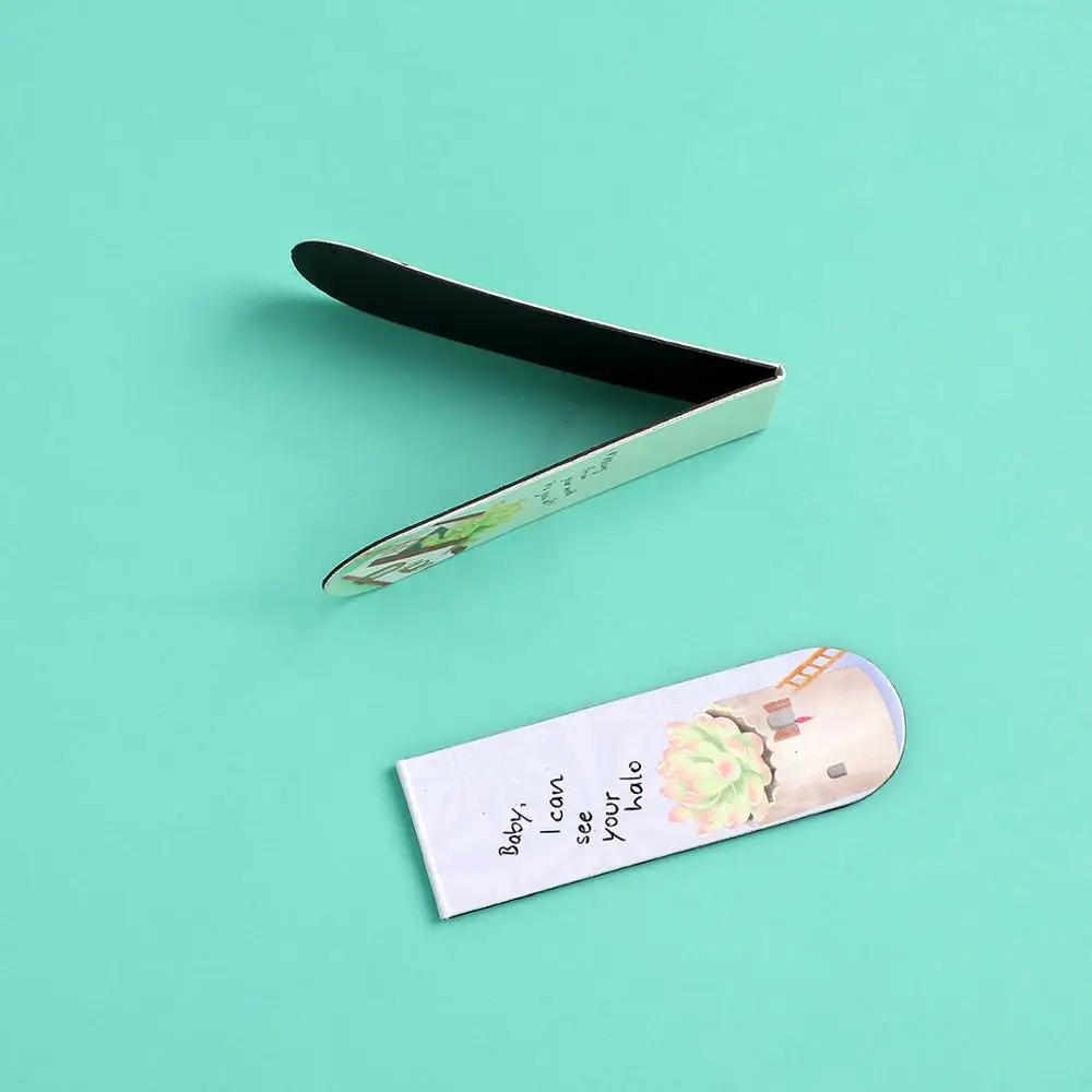 Cute Cartoon magnet bookmark life fresh bookmark creative magnetic Bookmarks For Books kawaii School supplies 6pcs/set