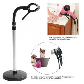 

Adjustable Hair Dryer Holder Wall Mount Blow Dryer Bracket Removable Sucking Cup Stand Hair Salon Accessories