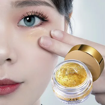 

24K Eye Cream Gold Hyaluronic Acid Eye Serum Anti-Wrinkle Remover Dark Circles Against Puffiness Anti Aging Ageless Instantly