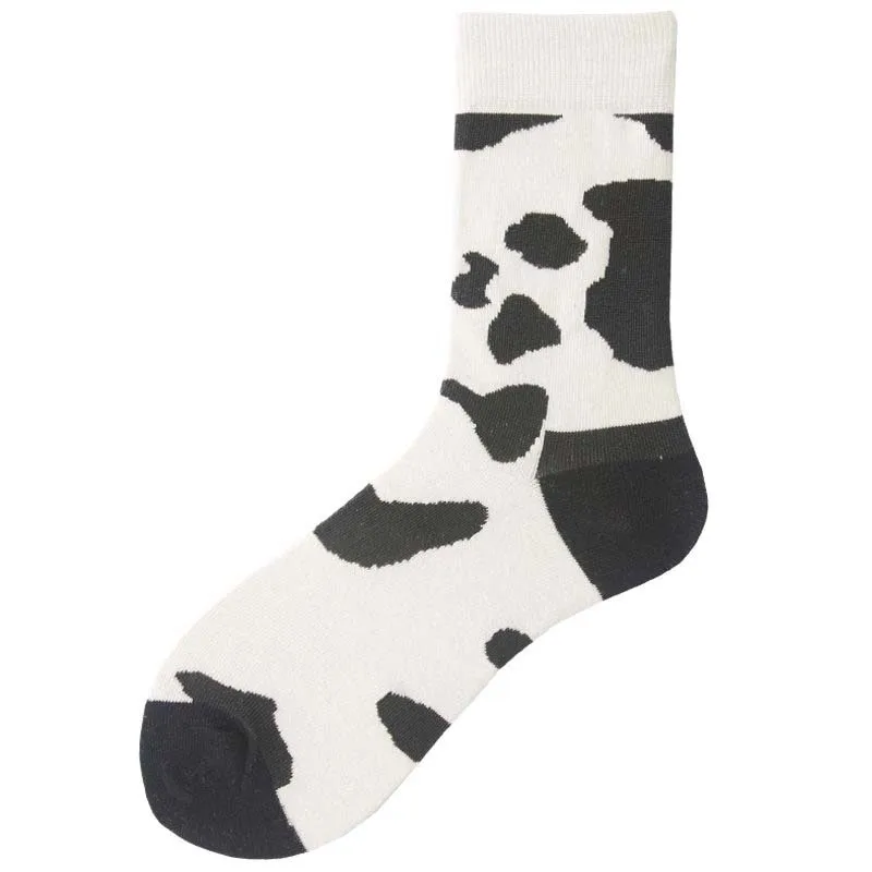 Креативные высококачественные модные носки Harajuku Kawaii Happy, женские молочный продукт, рисунок клубники, принт с животными, забавные носки, милые носки - Цвет: 19