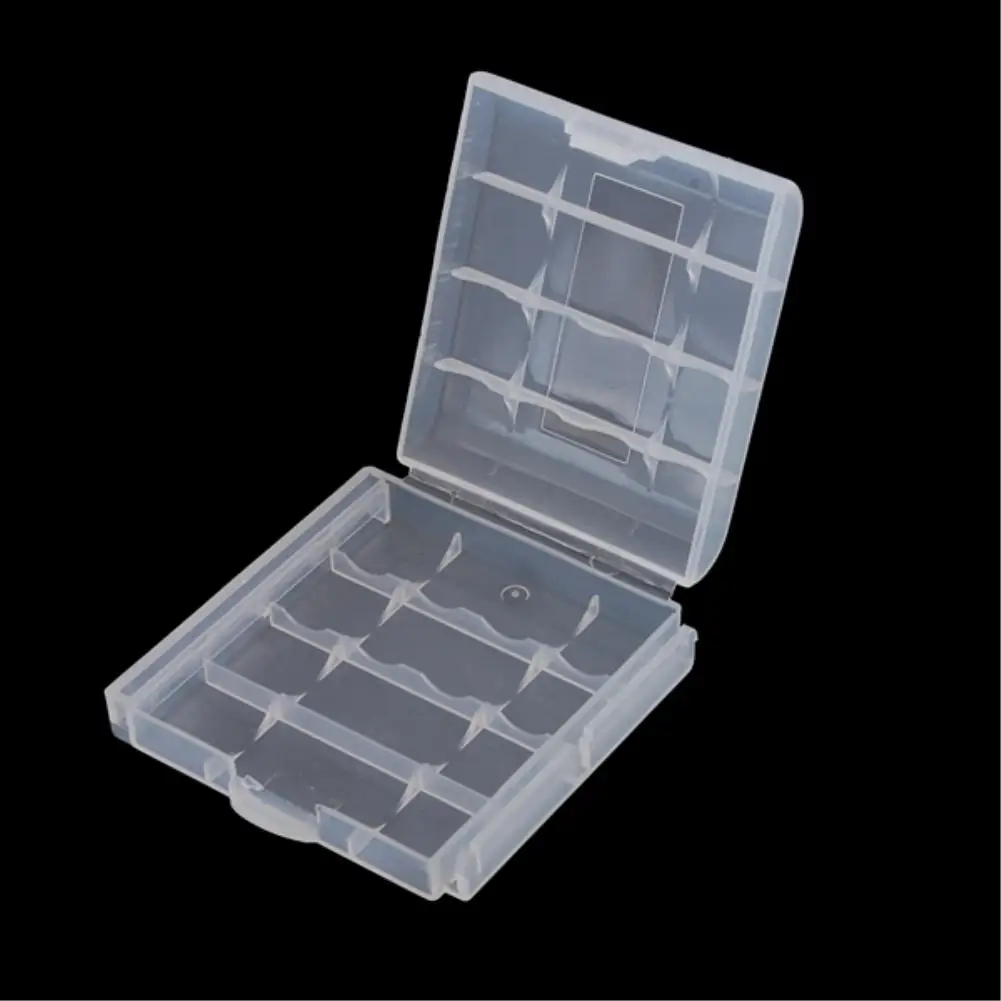 2 4 8 Slots Hard Plastic Battery Storage Boxes Case AA AAA Battery Holder Container Box With Clips For 2 4 8x AA/AAA Batteries remote battery Batteries