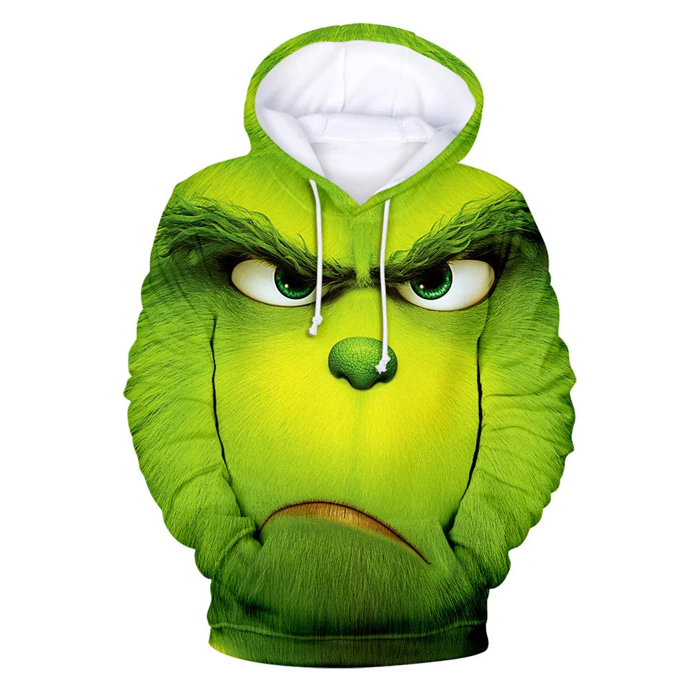 Fashion Animation Green Hair Grinch Men 