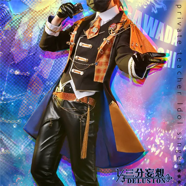 

Anime HITMAN REBORN!Sawada Tsunayoshi idol Concert Cosplay Suit halloween Costume for men