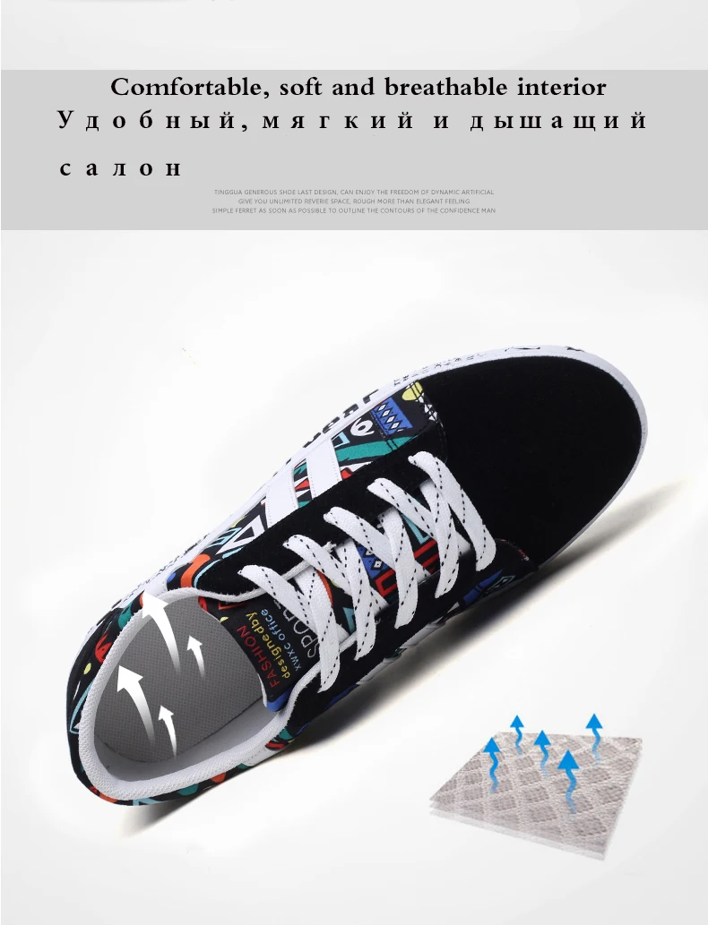 TYDZSMT/Сникеры с рисунком в виде граффити; женская черная парусиновая обувь; кроссовки на платформе; коллекция года; сезон весна-осень; обувь размера плюс для влюбленных; zapatillas mujer