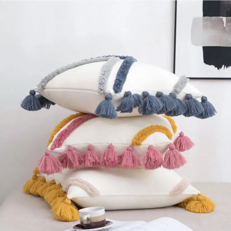 

Fashion Pillowslip Casual Classic Pillow Case Comfortable Pillowcase Soft Soild Color Pillow Cover Slip-Over Cushion Cover