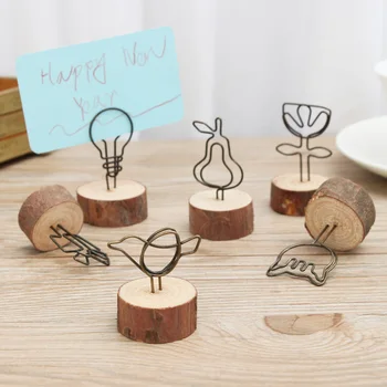 

1PC Round Shape Base Table Numbers Holder Picture Photo Clip Note Name Card Hanging Office Decoration Wedding Supplies