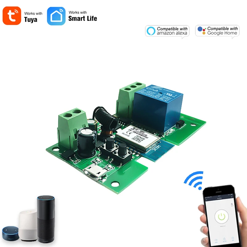 Tuya Smart Life DC 5 в 12 В Wifi беспроводной переключатель интеллектуальный модуль режим