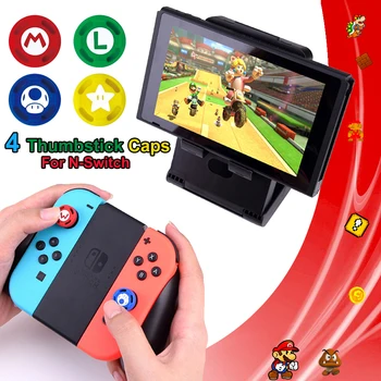 

4pcs Nintend Switch Analog Caps Accessories 3D Soft Silicone Controller Skin Cover For Nintendo Switch Nintendoswitch Joy-con