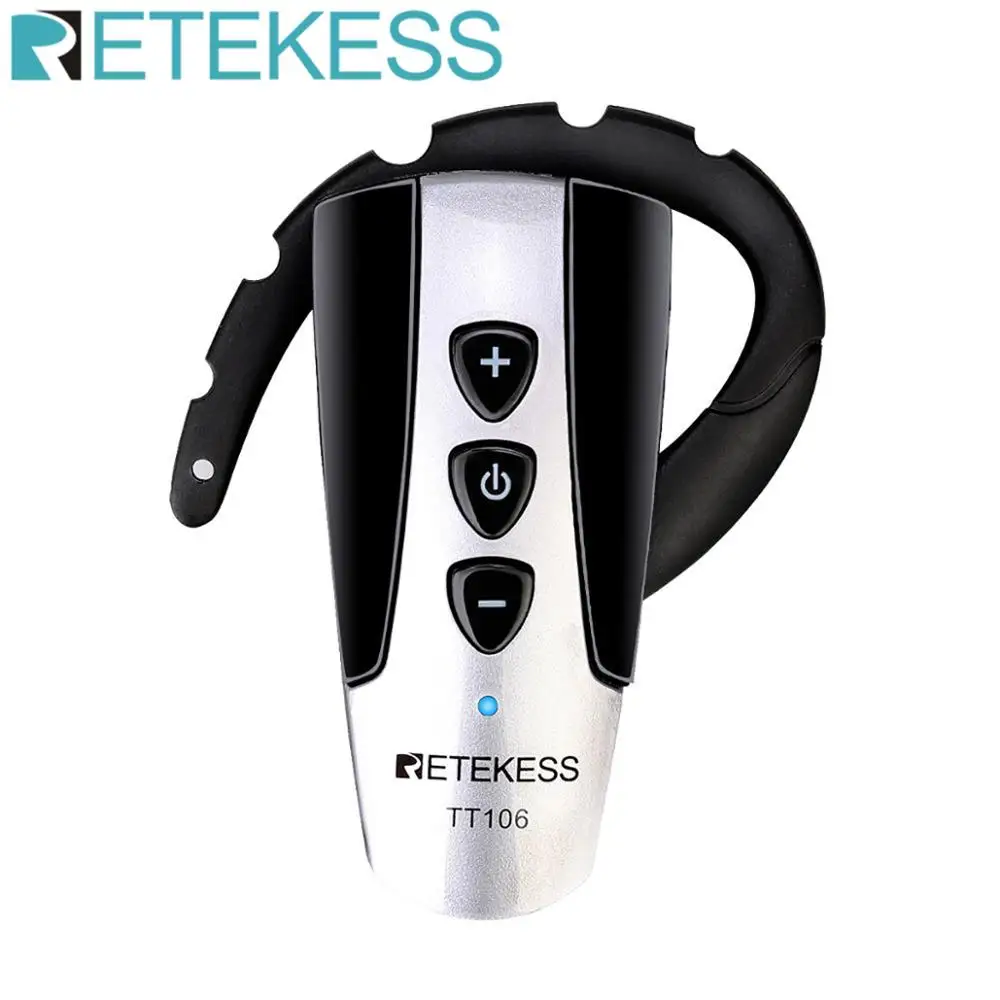 Профессиональный ушной беспроводной приемник Retekess TT106 UHF Система путешествий