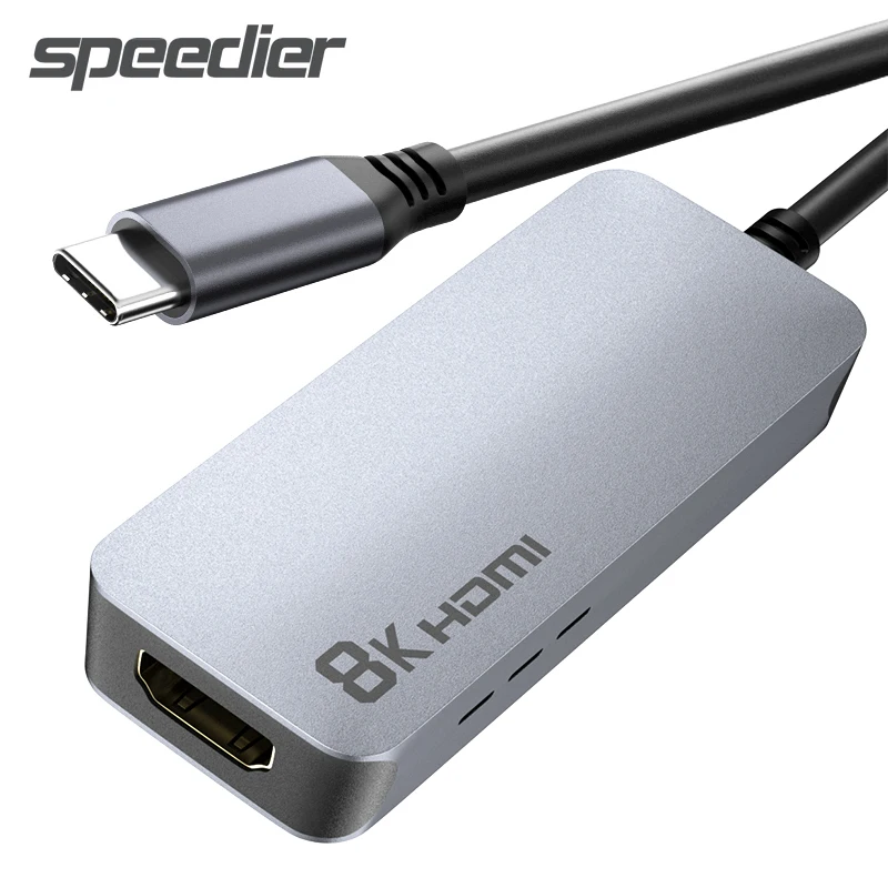 Адаптер USB C-HDMI совместимый с 8K адаптер типа C Thunderbolt 3/4 4K @ 120 Гц 60 для MacBook Pro/Air iPad Pro