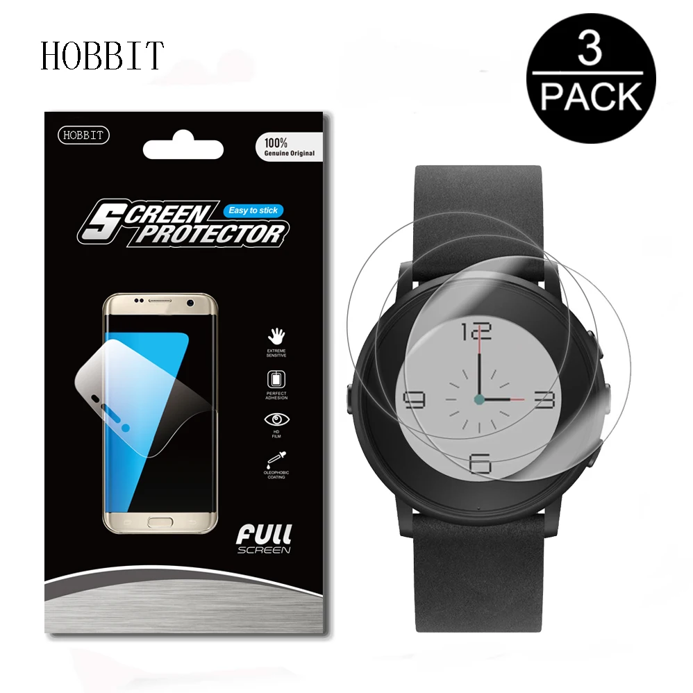 3 упаковки для Pebble Time Круглый стальной анти-шок 7H нано взрывозащищенные Смарт-часы защита экрана Защитная пленка