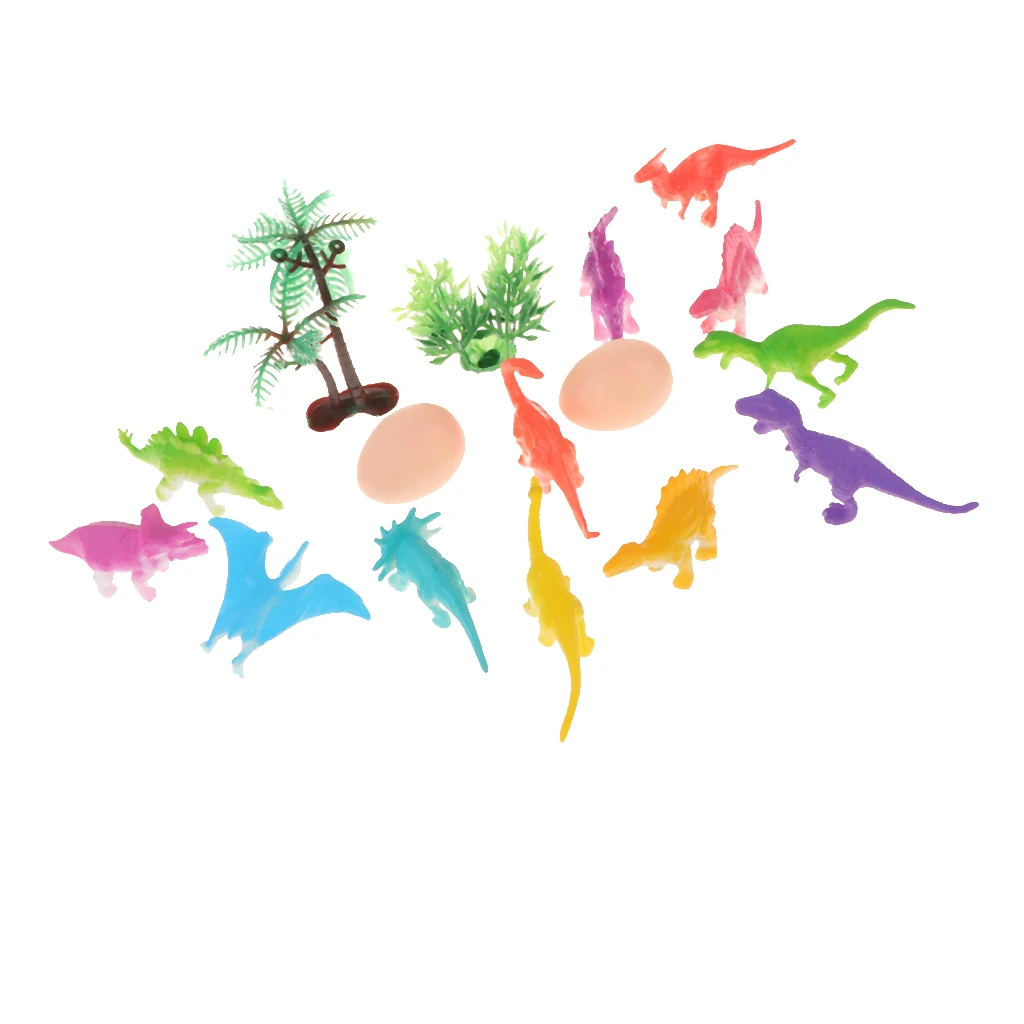 12pcs/set Children Imaginative Dinosaur Toy Plastic Action Figure Learning Resources For Small Kids
