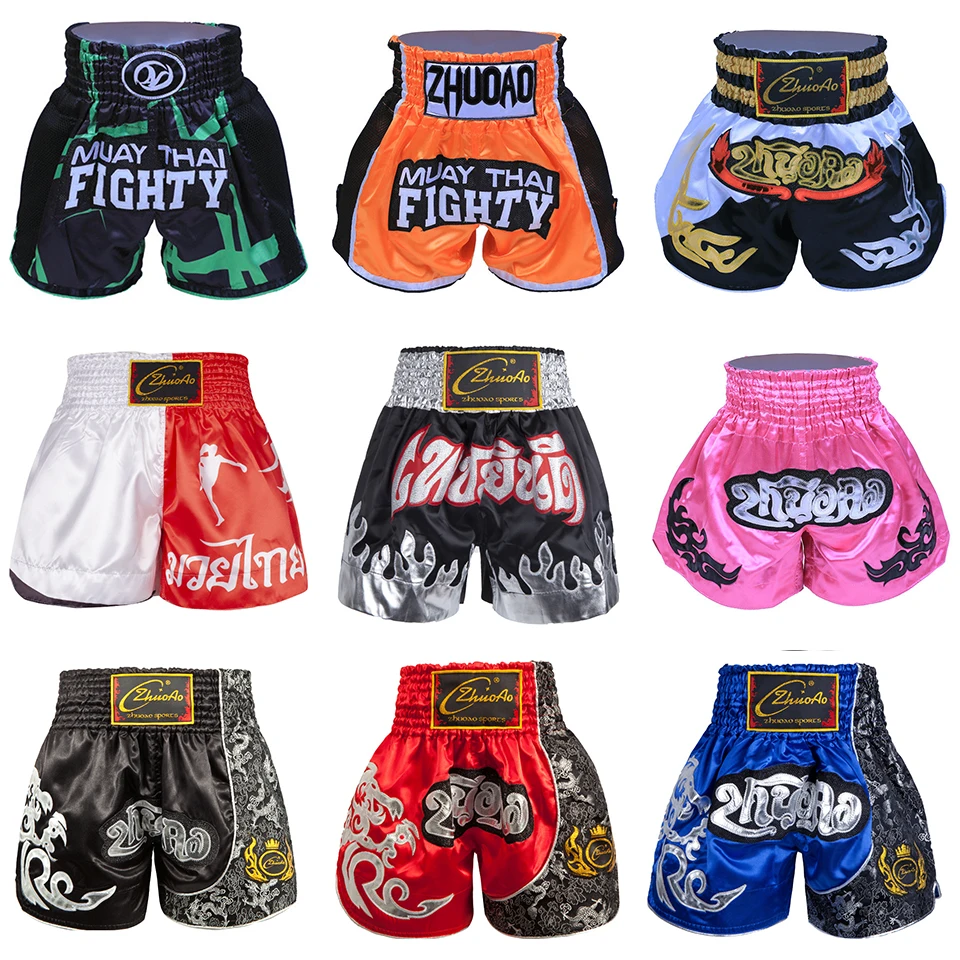 Шорты Tiger Muay Thai для бокса тренировочные дышащие шорты MMA одежда тайского униформа