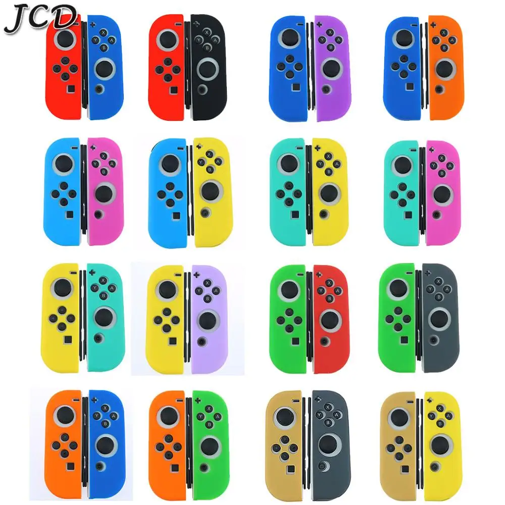 JCD 1 комплект силиконовый резиновый облегающий чехол КРЫШКА ДЛЯ Nintendo Switch Joy Con