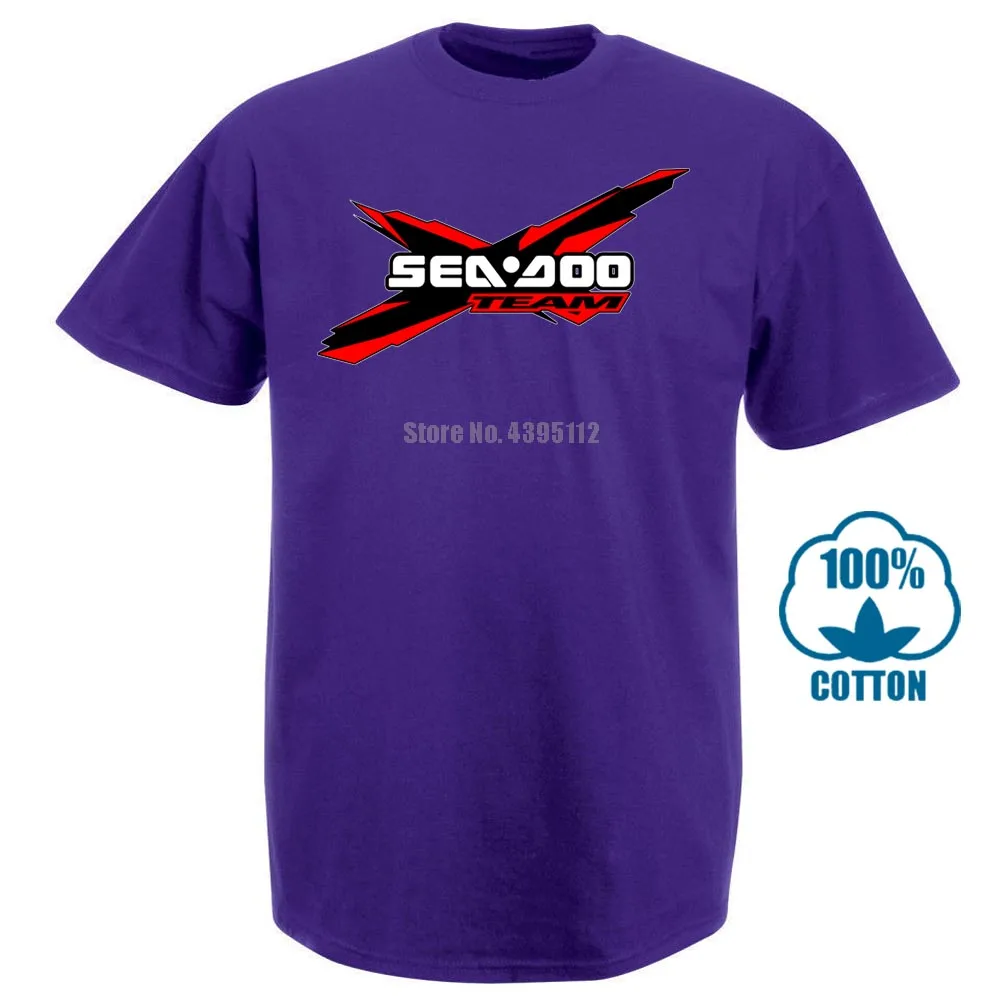 Новая футболка с логотипом команды Seadoo S 2Xl 011738 - Цвет: Фиолетовый