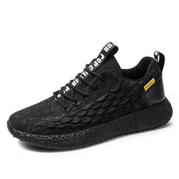 

Men Sneakers New 2020 Casual Shoes Lac-up Mesh Men Shoes Lightweight Comfortable Breathable Sneakers Black Zapatillas Hombre
