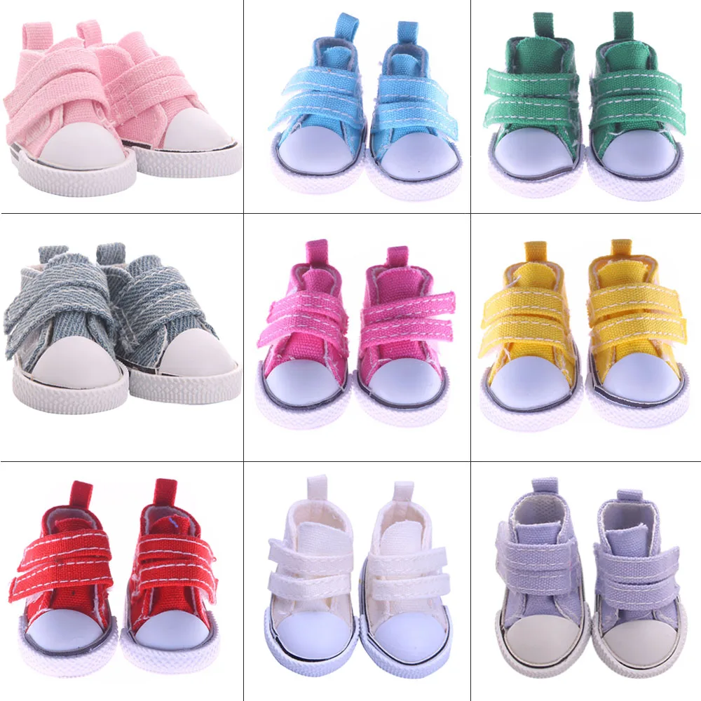 5cm Doll Shoes Boots Sneakers Canvas Shoes For 1/6 BJD Blythe Mini Doll