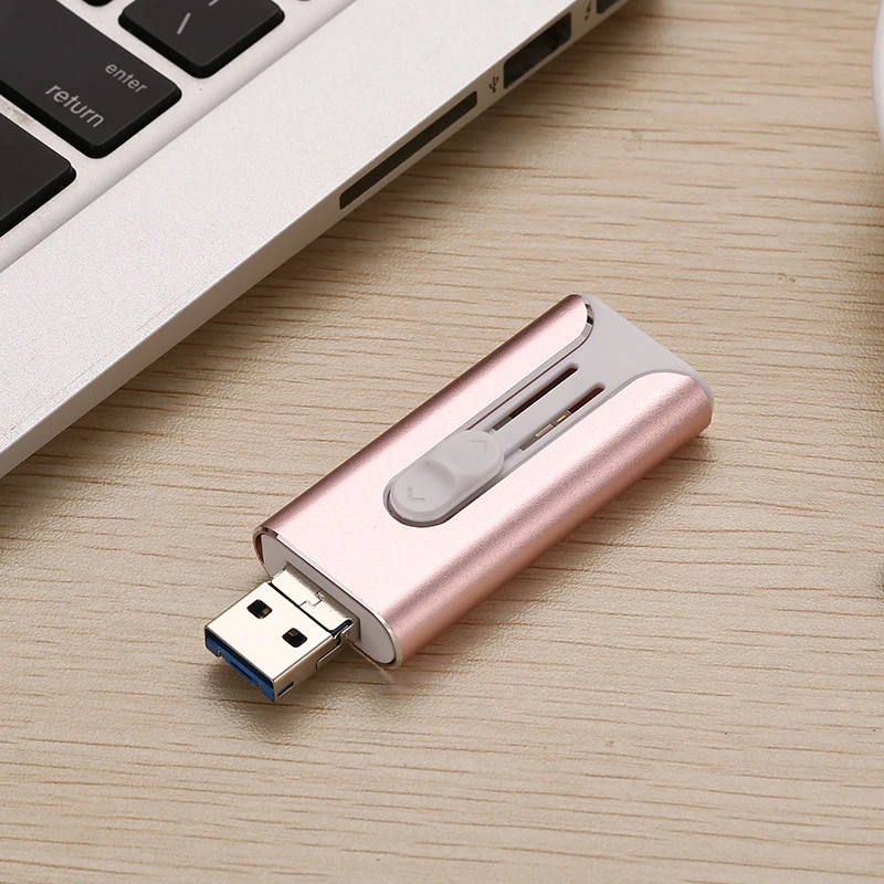 USB флеш-накопитель 16 ГБ 32 ГБ 64 Гб 128 ГБ 256 ГБ флеш-накопитель USB 3,0 карта памяти OTG для телефонов iphone iOS Android