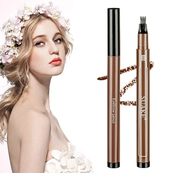 

1Pcs Women Makeup Sketch Liquid Eyebrow Pencil Microblading Tattoo Eyebrow Ink Pen Brown Eye Brow Tattoo Dye Tint Pen TSLM2