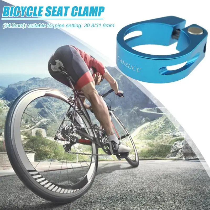 CANSUCC 31.8/34.9mm Bicycle Quick Release Seatpost Clamp MTB Seat Post Clip