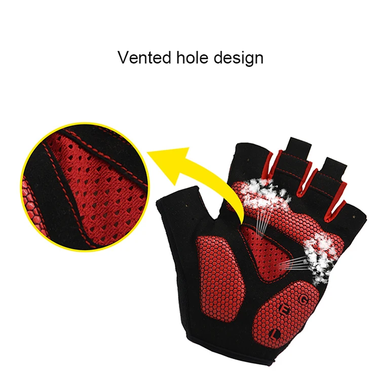 Для мужчин Для женщин анти-пот противоударный Велосипеды перчатки гель Половина finger Горный Дорожный велосипед Короткие перчатки без пальцев, для спорта, для катания на велосипеде перчатки