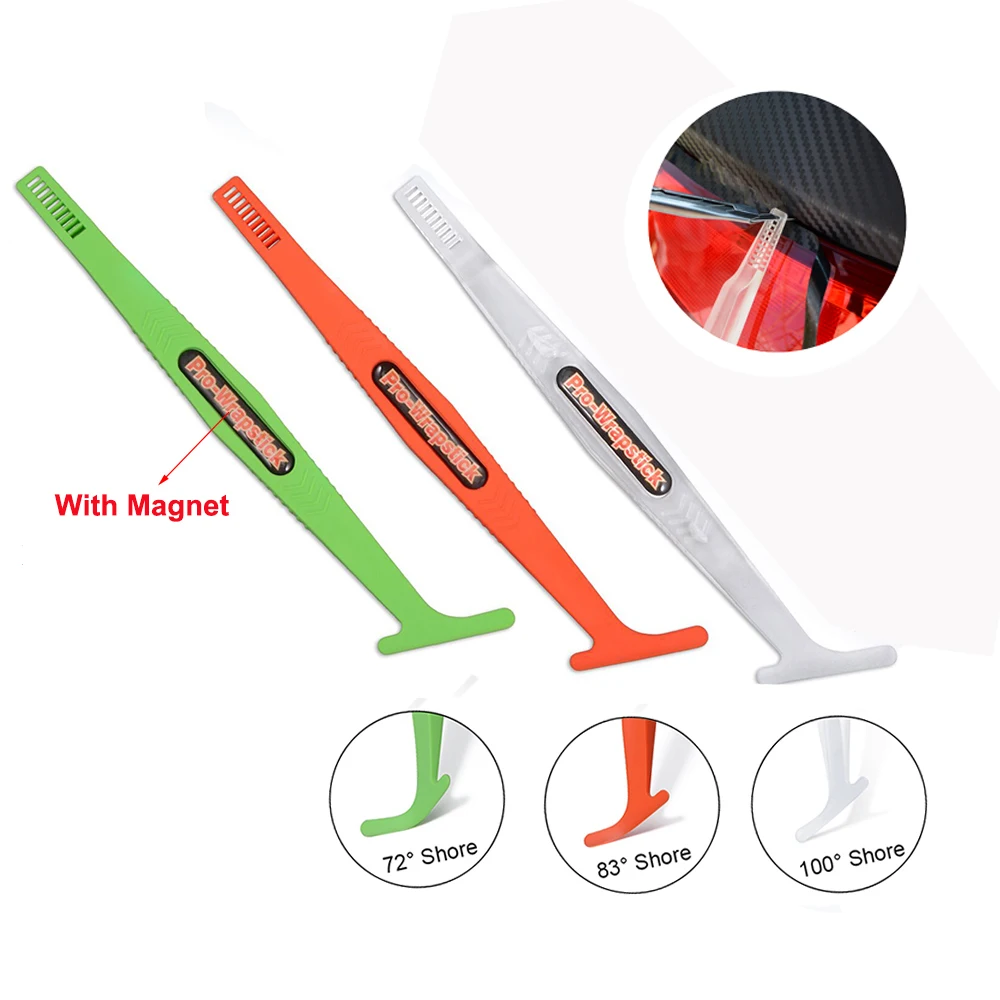 

FOSHIO Micro Stick Magnetic Squeegee for Car Stickers Foil Film Cutter Vinyl Carbon Fiber Auto Tint Wrap Tool Window Protection