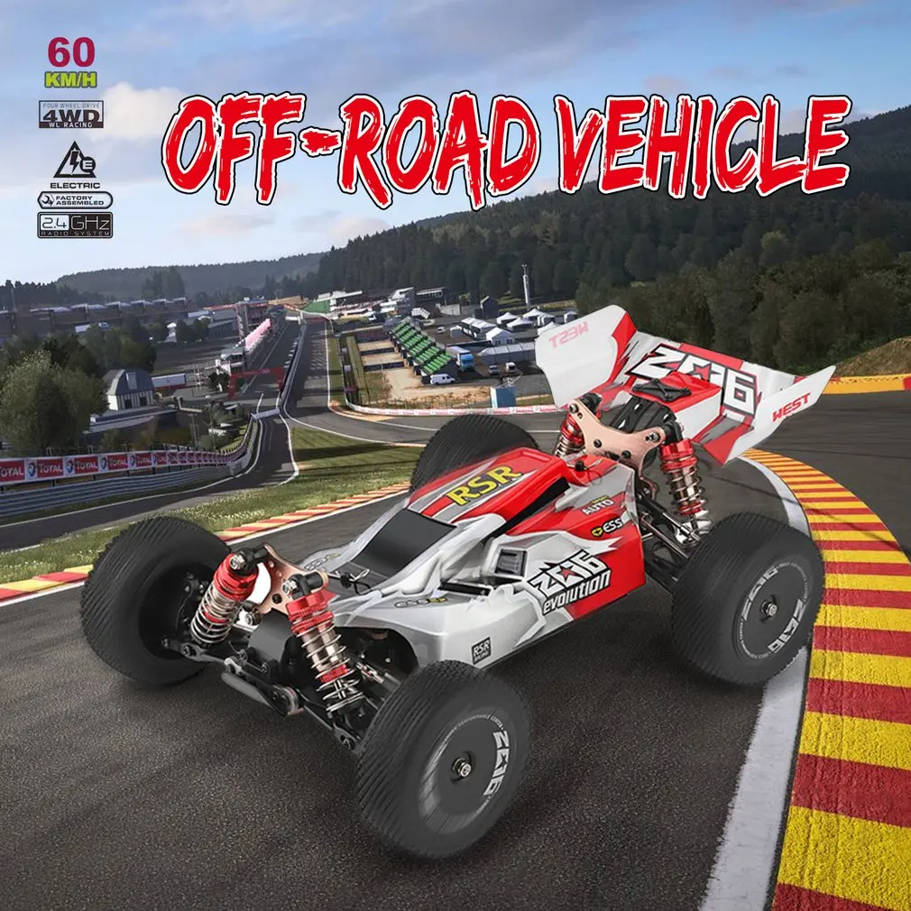 

2019 New XKS 1/14 Electric Four-Wheel Drive Off-Road Vehicle High Speed RC Car with 550 Strong Magnetic Motor Childhood Memory