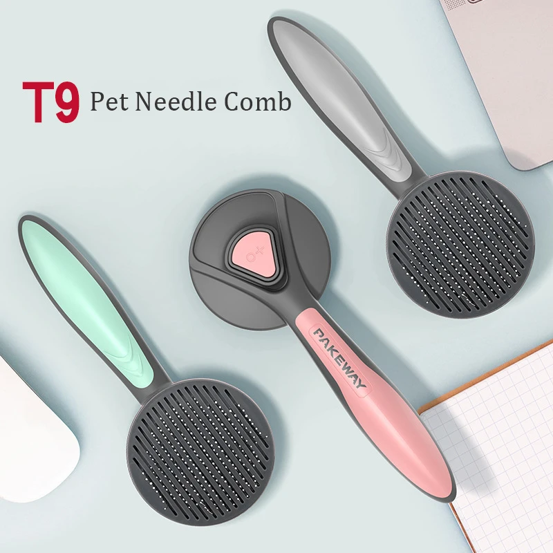 Washable Pet Cat Comb Hairbrush One-button Hair Removal Dog Remover Grooming Supply Clean Supplies | Дом и сад