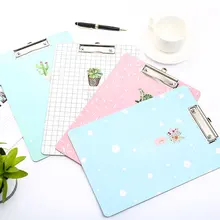 A4 Cute Paper Clipboard Wood Document Folder Pad for Office Supplies Kawaii Writting Exam Clip Board Stationery for School