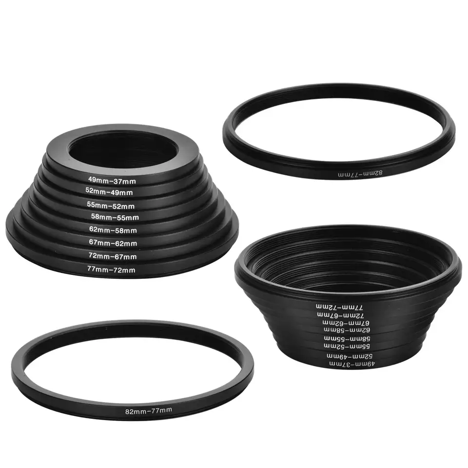 Bague D'Adaptation (Step-Up) 39mm à 49mm En Métal - Pour Objectif Appareil Photo - Filetage 39mm Vers 49mm