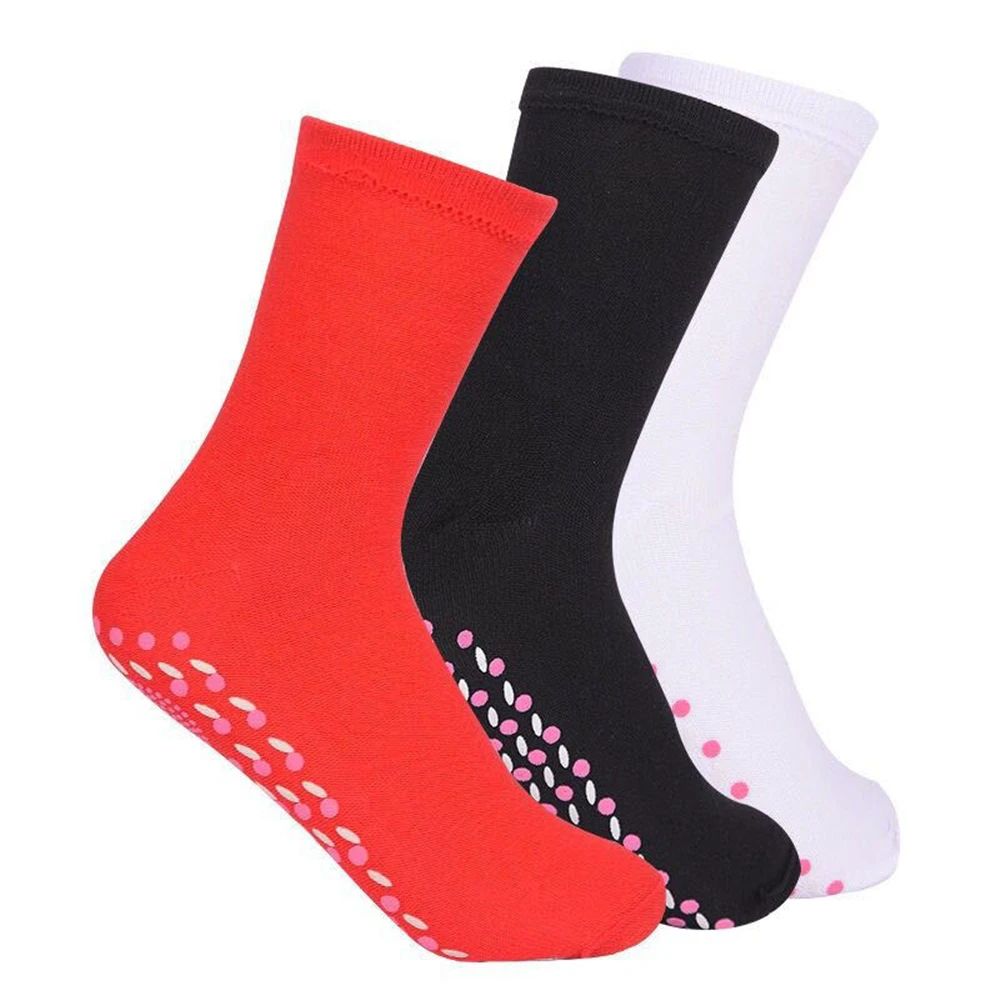 Hot Self Heating Heated Socks for Women Men Help Warm Feet Winter Comfortable Healthy Heated Socks Magnetic Therapy